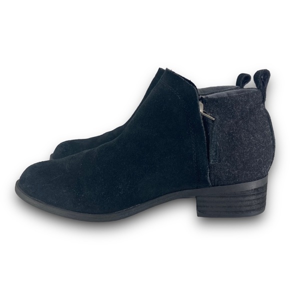 Toms Black Suede Ankle Booties, Women’s Size 5 - Picture 4 of 10
